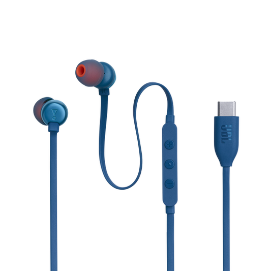 JBL Tune 310C in-Ear Wired Headphones - Blue (USB-C)