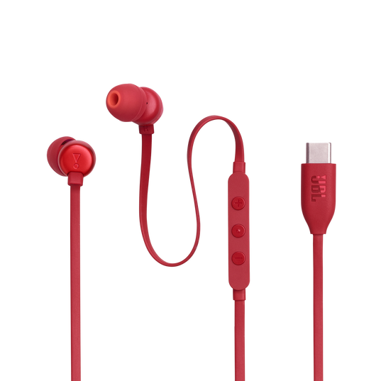 JBL Tune 310C in-Ear Wired Headphones - Red (USB-C)