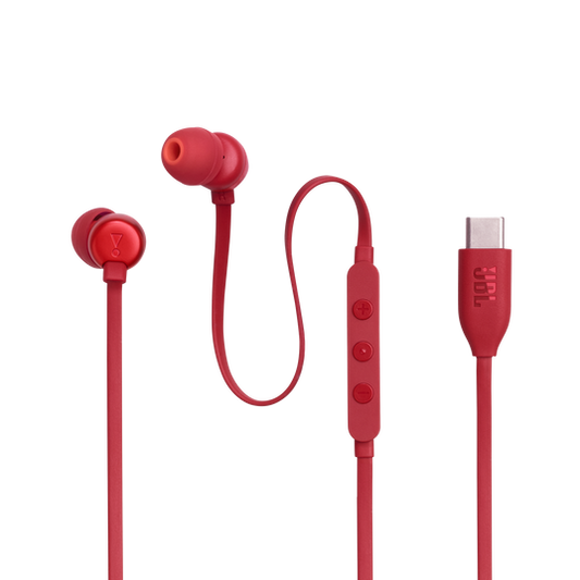 JBL Tune 310C in-Ear Wired Headphones - Red (USB-C)