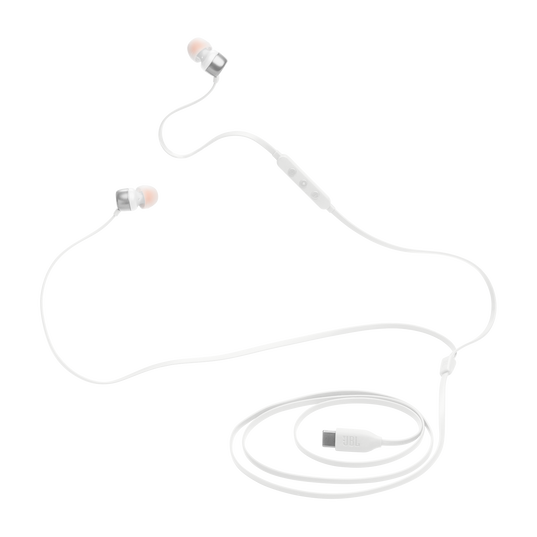 JBL Tune 310C in-Ear Wired Headphones - White (USB-C)