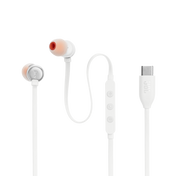 JBL Tune 310C in-Ear Wired Headphones - White (USB-C)