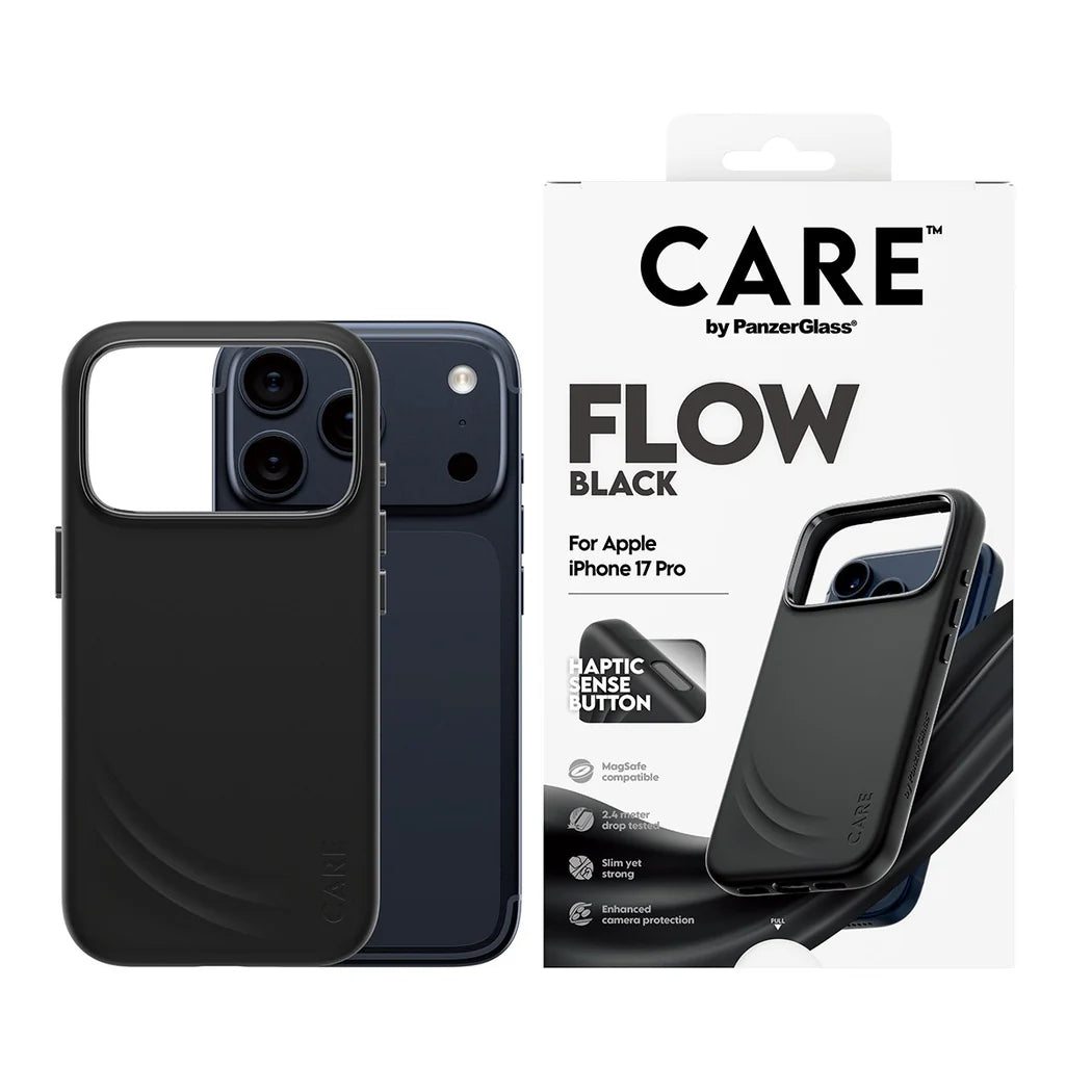 PanzerGlass CARE Flow Case with MagSafe for iPhone 17 Pro - Black