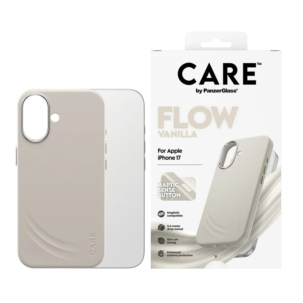 PanzerGlass CARE Flow Case with MagSafe for iPhone 17 - Vanilla