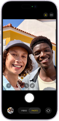 iPhone 17, front exterior, Centre Stage for photos feature