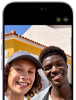 iPhone 17, front exterior, Centre Stage for photos feature in use
