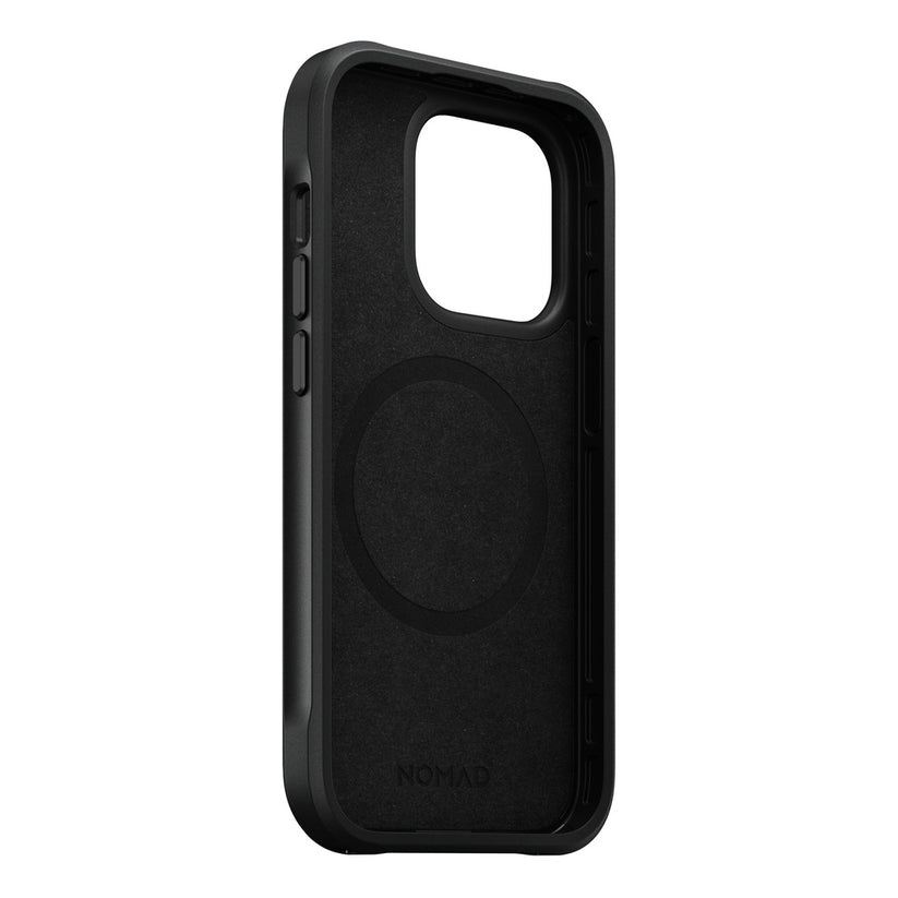 Nomad Modern Magnetic Leather Bacover for iPhone Air - Black