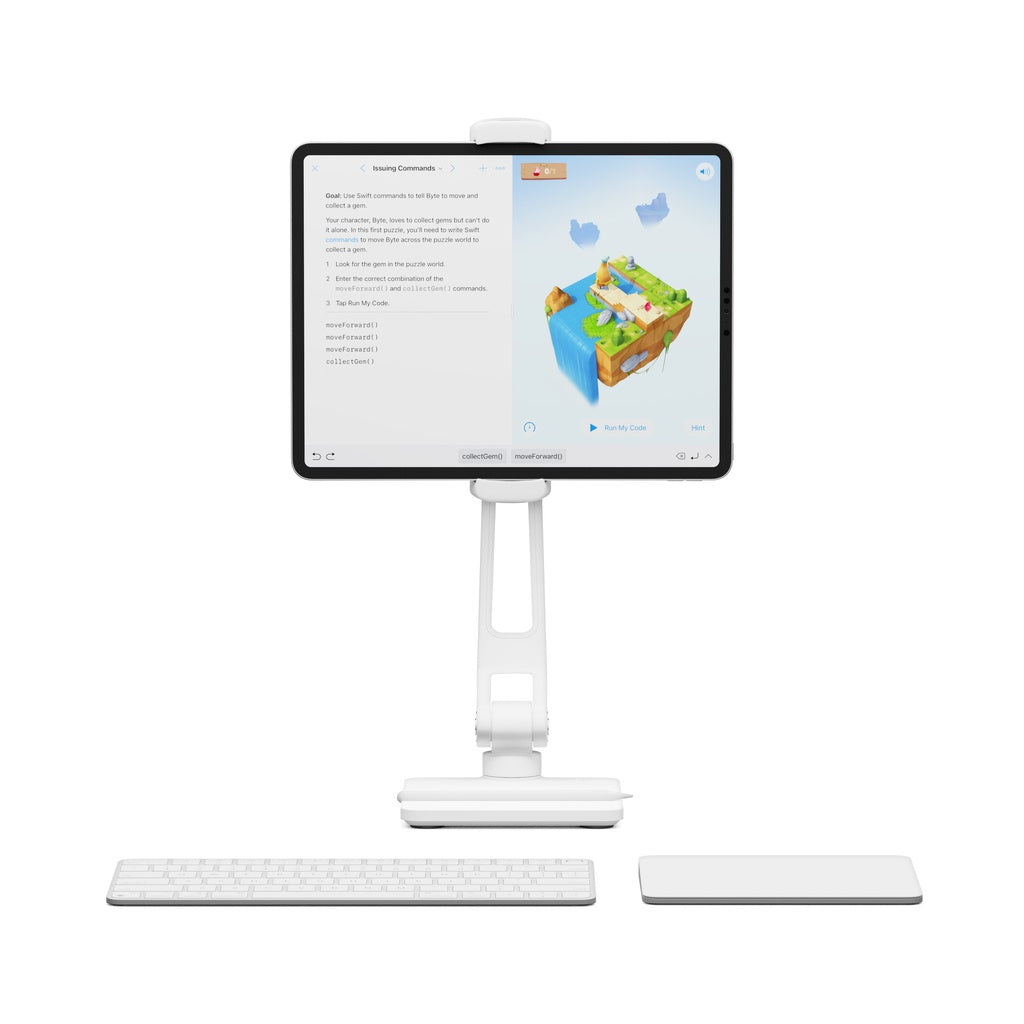 Twelve South HoverBar Duo with Snap for iPad - Blanc