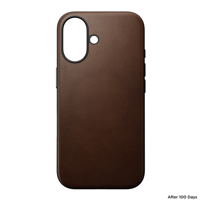 Nomad Modern Magnetic Leather Bacover for iPhone Air - Brown