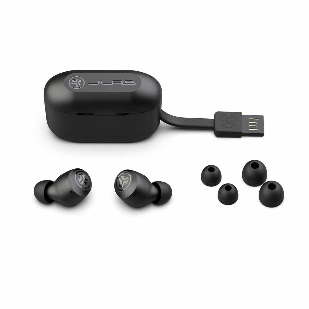 JLab Audio - Go Air Pop True Wireless Headphones - Noir