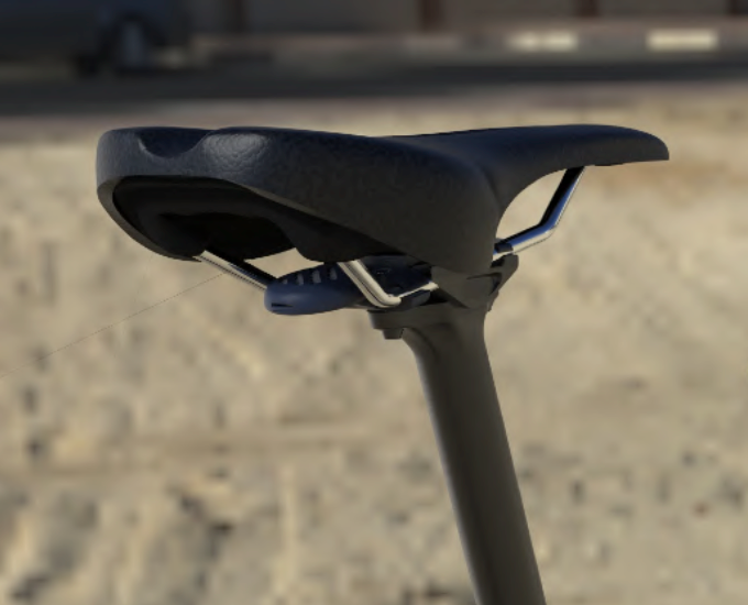 LAUT Bike Saddle Mount for Apple AirTag - Black