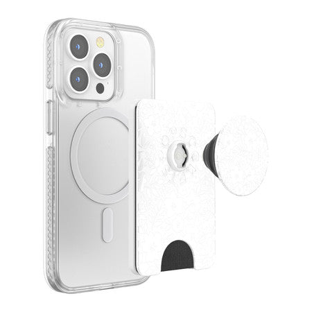 Speck Presidio Perfect Clear Glitter Grip Case with MagSafe for iPhone 13 - Clear/Platinum Glitter