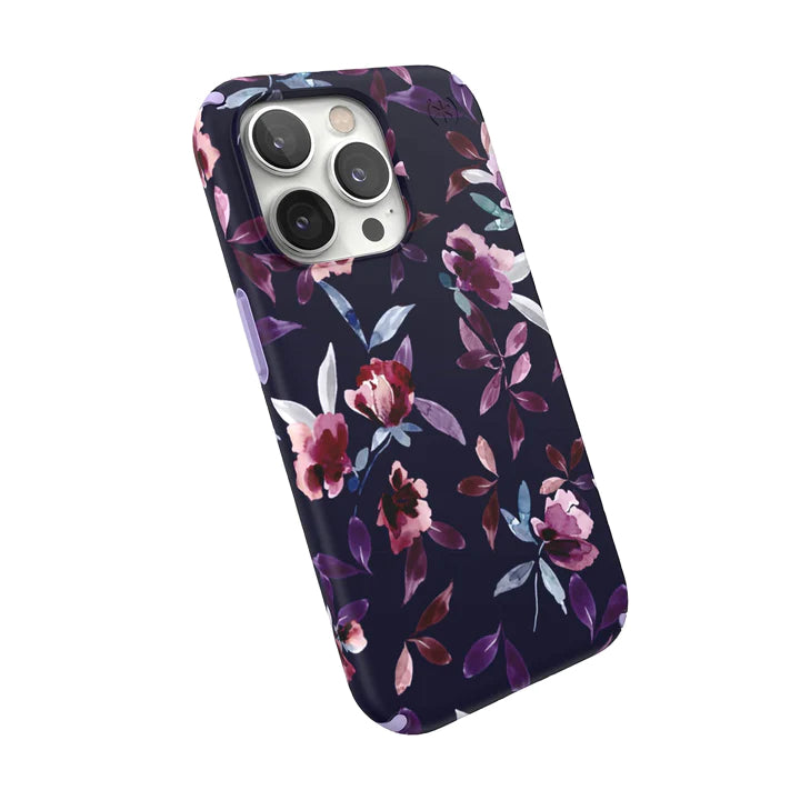 Speck Presidio Lux Case with ClickLock/MagSafe for iPhone 13/14/15/16e - Clear / Gold Glitter