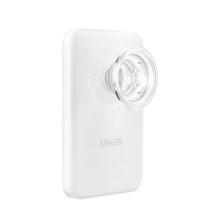 Anker MagGo with Pop Socket Wireless 7.5W 5000mAh Battery Pack - Clear