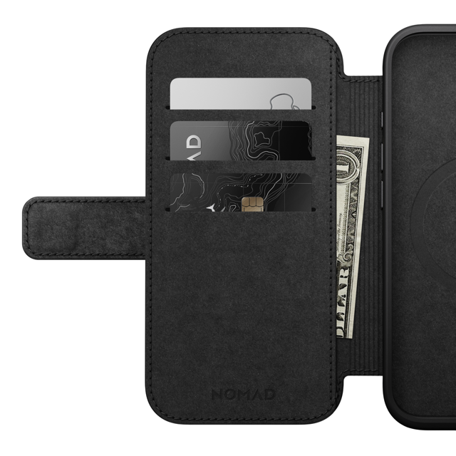 Nomad Modern Leather Case with MagSafe for iPhone 17 Pro - Black