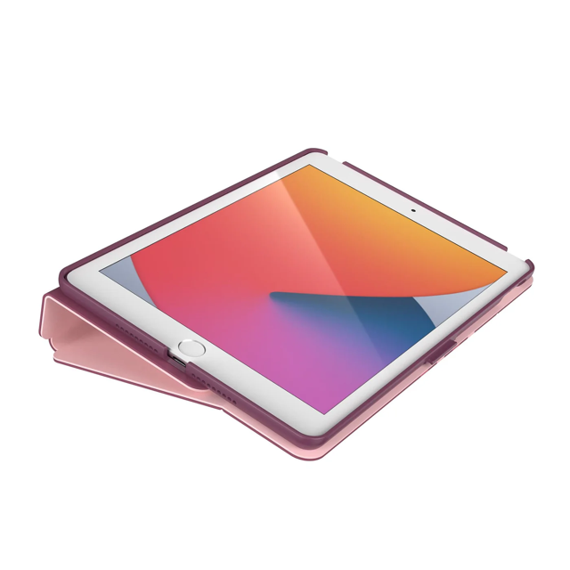 Speck Balance Folio for iPad (7th, 8th & 9th gen) - Crimson Forest / Lush Burgundy