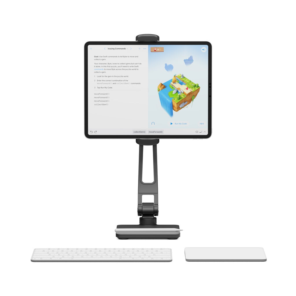 Twelve South HoverBar Duo with Snap for iPad - Noir