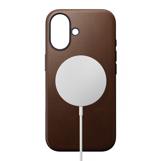 Nomad Modern Magnetic Leather Bacover for iPhone Air - Brown