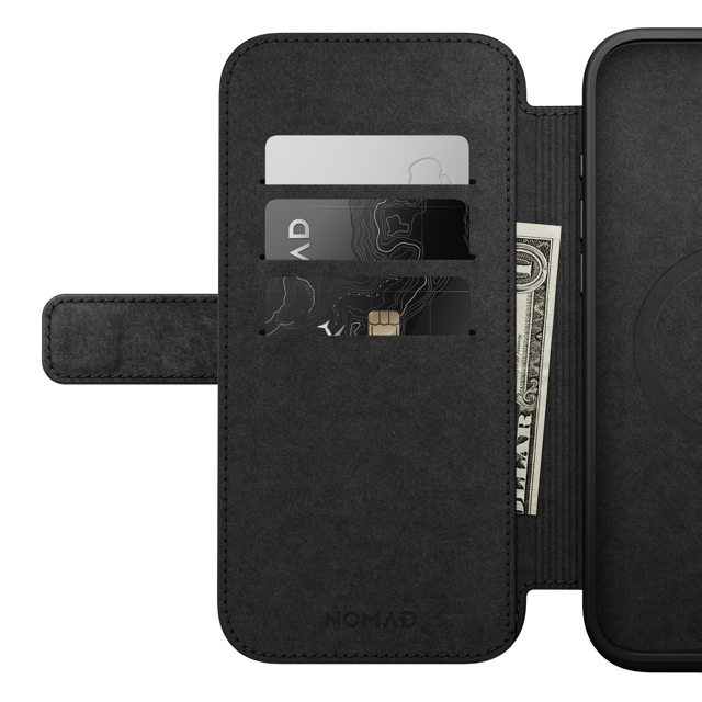 Nomad Modern Leather Folio Case with MagSafe for iPhone 17 Pro Max - Brown