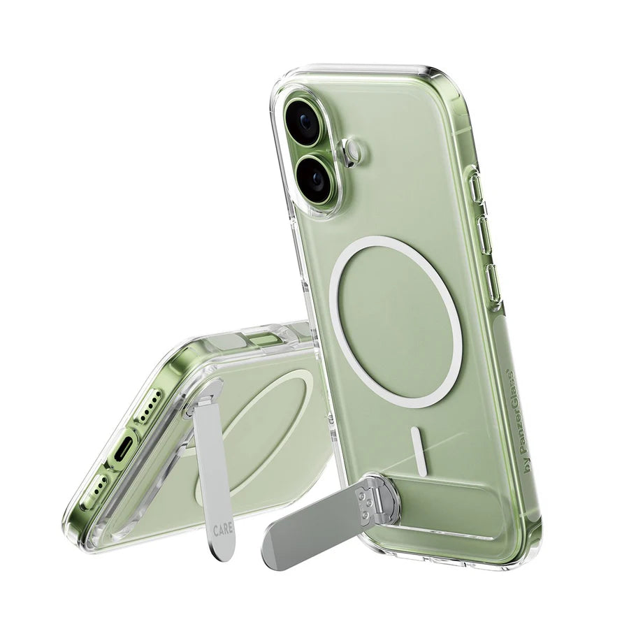 PanzerGlass Care Kickstand case with MagSafe iPhone 17 - Clear