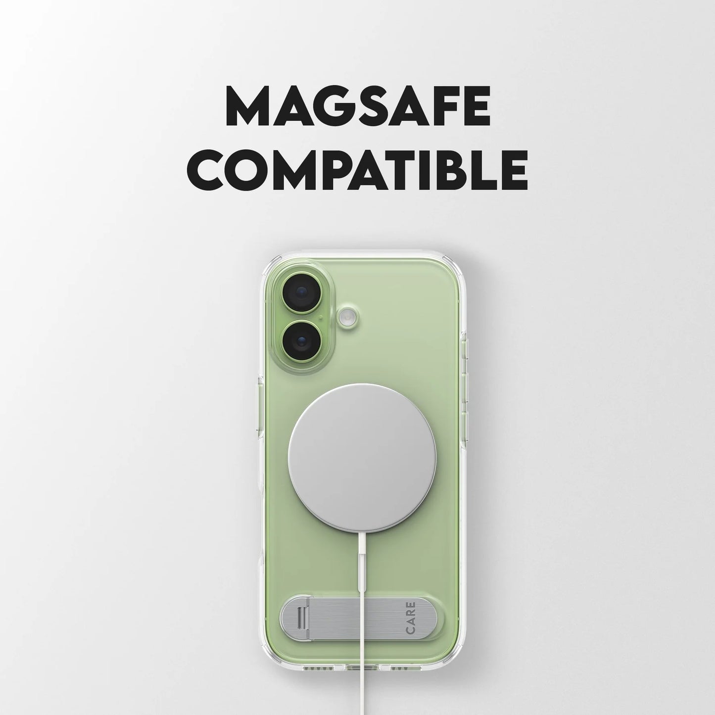 PanzerGlass Care Kickstand case with MagSafe iPhone 17 - Clear