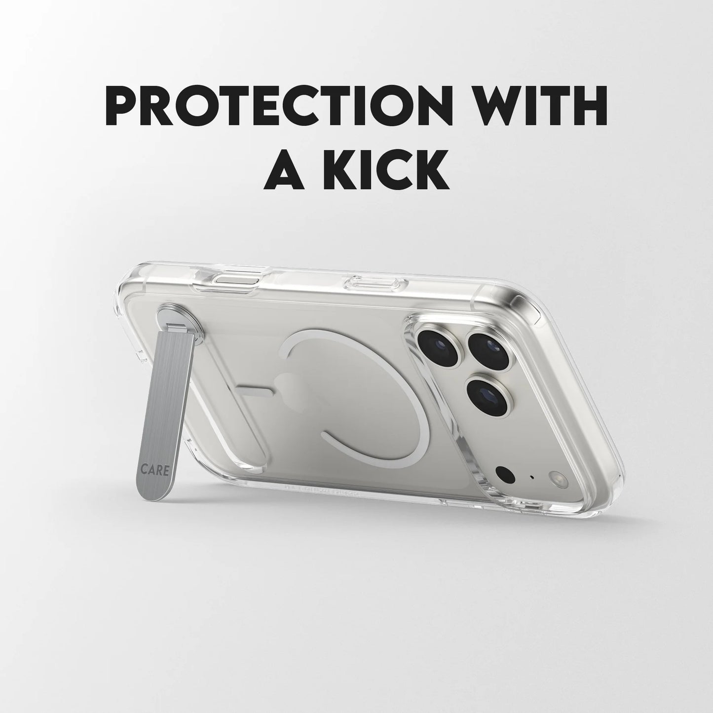 PanzerGlass Care Kickstand case with MagSafe iPhone 17 pro Max- Clear