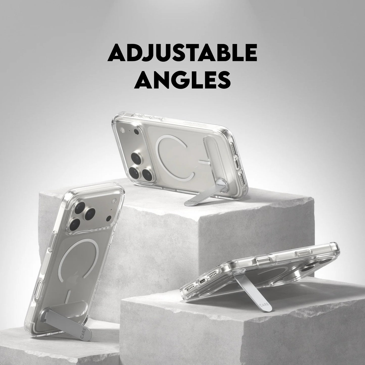 PanzerGlass Care Kickstand case with MagSafe iPhone 17 pro Max- Clear