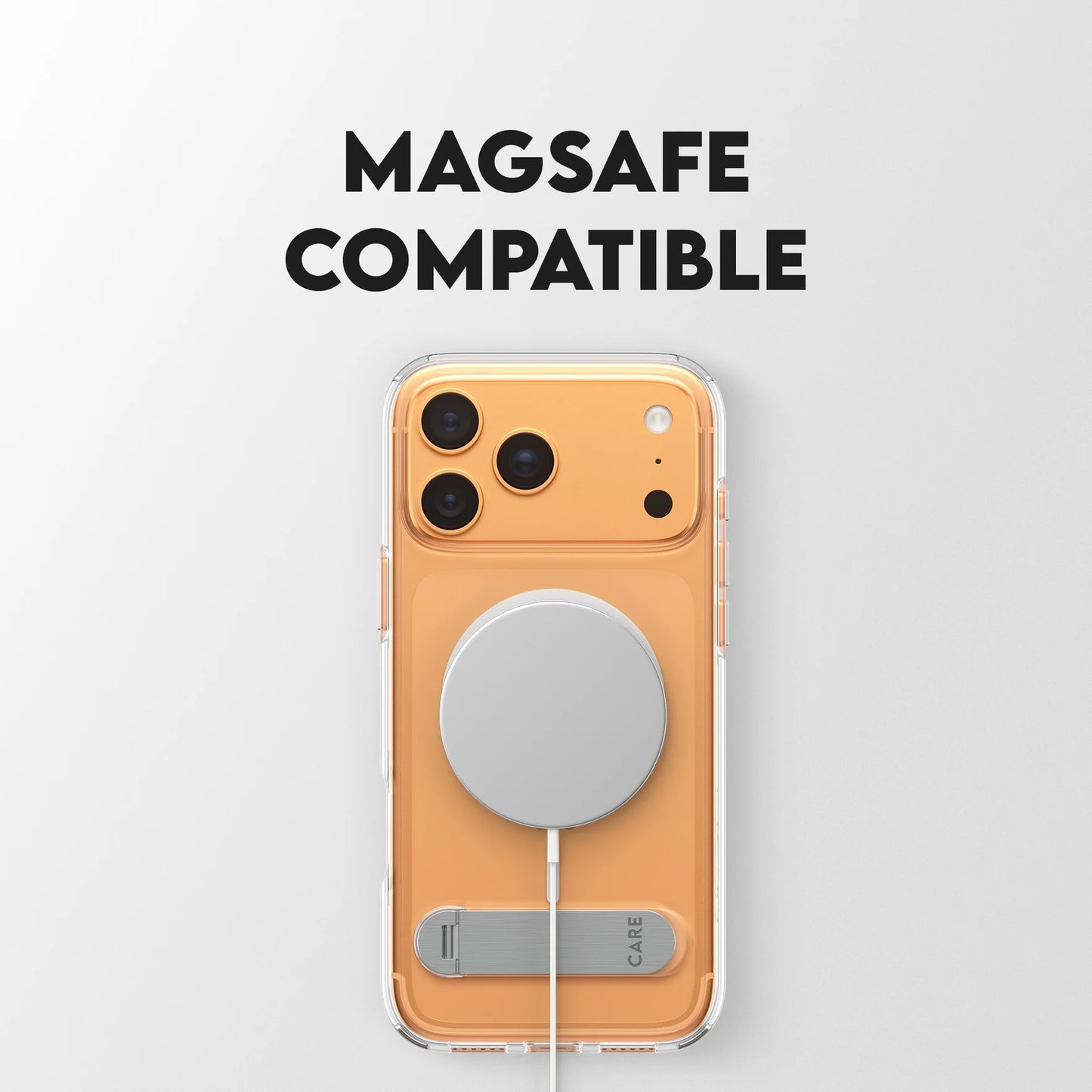 PanzerGlass Care Kickstand case with MagSafe iPhone 17 pro Max- Clear