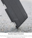 ZAGG Pro Keys Touch Keyboard case for iPad 12.9 Pro 4th, 5th & 6th gen - Charcoal