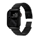Nomad Titanium Watch Strap for Apple Watch 38/40/41mm  - Black Hardware / Black Leather