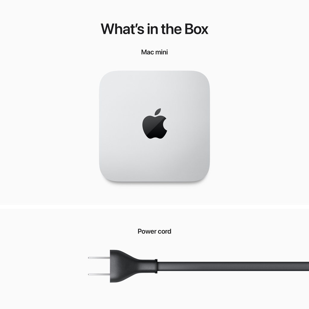 Apple Mac Mini M2 with 8-core CPU, 10-core GPU, 16‑core Neural Engine