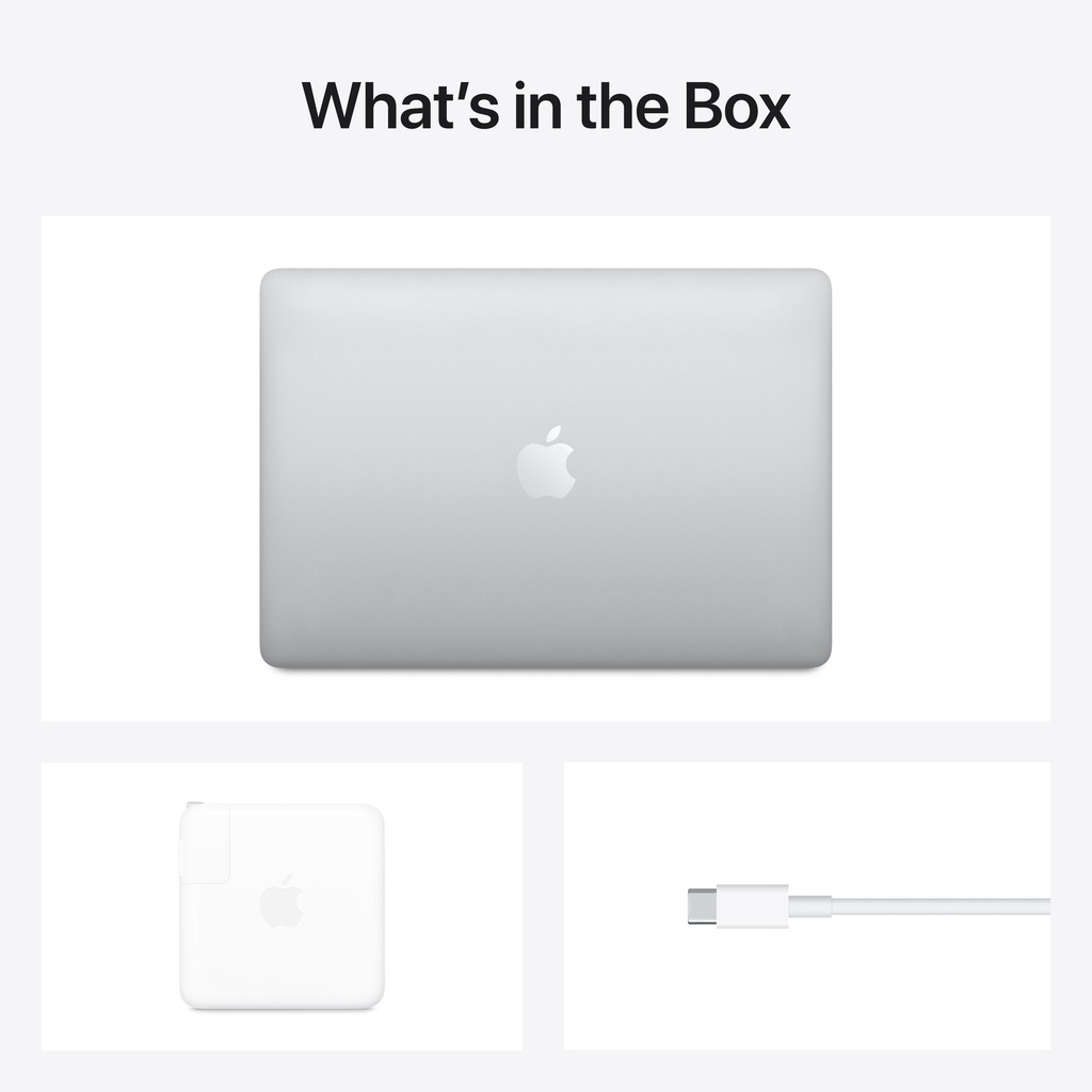 Apple 13-inch MacBook Pro: Apple M1 chip with 8-core CPU and 8-core GPU, Silver (8GB unified memory, 512GB SSD)