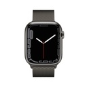 Apple Watch Series 7 Graphite Stainless Steel Case (45mm, Graphite Milanese Loop)