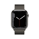 Apple Watch Series 7 Graphite Stainless Steel Case (41mm, Graphite Milanese Loop)