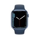 Apple Watch Series 7 Blue Aluminium Case with Abyss Blue Sport Band (41mm, GPS and Cellular)