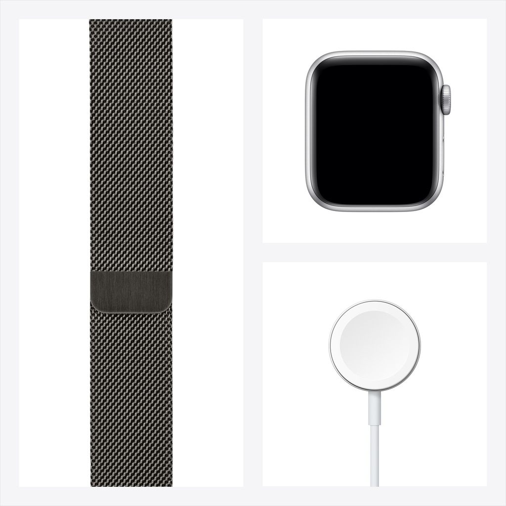 Apple Watch Series 6 GPS + Cellular, 40mm Graphite Stainless Steel Case with Graphite Milanese Loop
