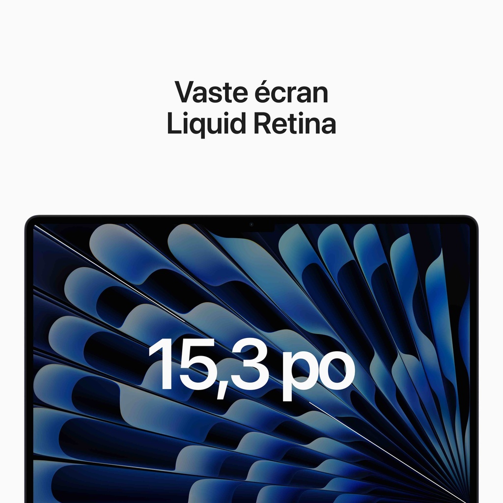 French (Canadian)  - Apple 15-inch MacBook Air: Apple M2 chip with 8-core CPU and 10-core GPU, 512GB - Midnight