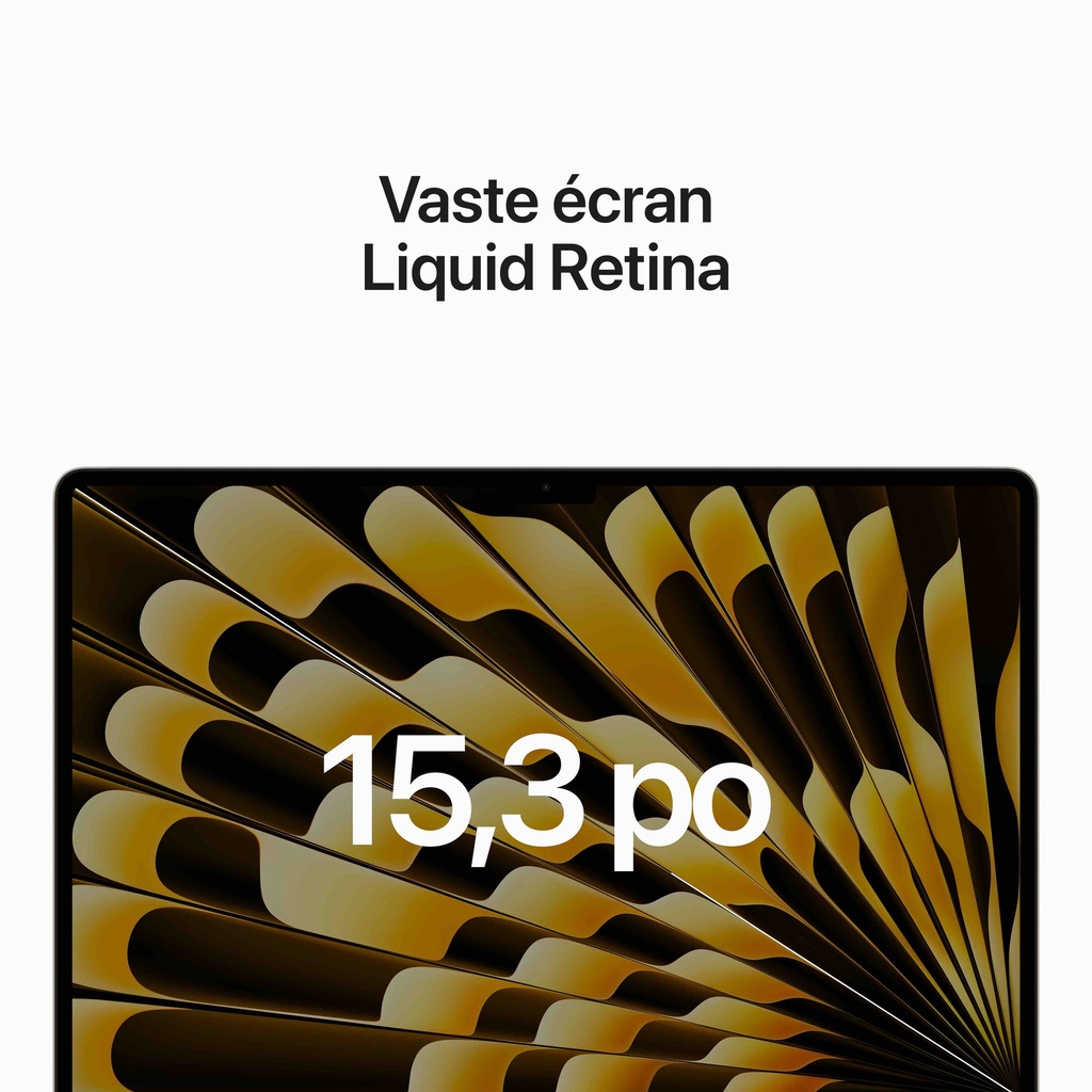 French (Canadian)  - 15-inch MacBook Air: Apple M2 chip with 8-core CPU and 10-core GPU, 512GB - Starlight