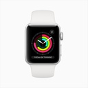 Apple Watch Series 3 GPS, 38mm Silver Aluminium Case with White Sport Band