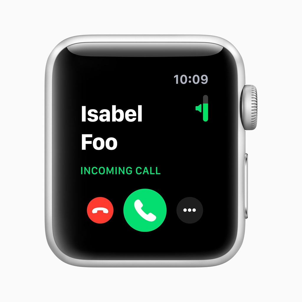 Apple Watch Series 3 GPS, 38mm Silver Aluminium Case with White Sport Band