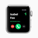 Apple Watch Series 3 GPS, 38mm Silver Aluminium Case with White Sport Band