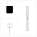 Apple Watch Series 3 GPS, 38mm Silver Aluminium Case with White Sport Band