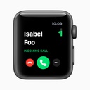 Apple Watch Series 3 GPS, 38mm Space Grey Aluminium Case with Black Sport Band
