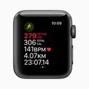 Apple Watch Series 3 GPS, 38mm Space Grey Aluminium Case with Black Sport Band