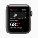 Apple Watch Series 3 GPS, 38mm Space Grey Aluminium Case with Black Sport Band