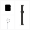 Apple Watch Series 3 GPS, 38mm Space Grey Aluminium Case with Black Sport Band
