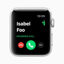 Apple Watch Series 3 GPS, 42mm Silver Aluminium Case with White Sport Band