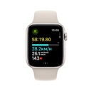 Apple Watch SE Starlight Aluminium Case with Starlight Sport Band