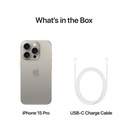 Apple iPhone 15 Pro (1TB, Natural Titanium) - Open Box