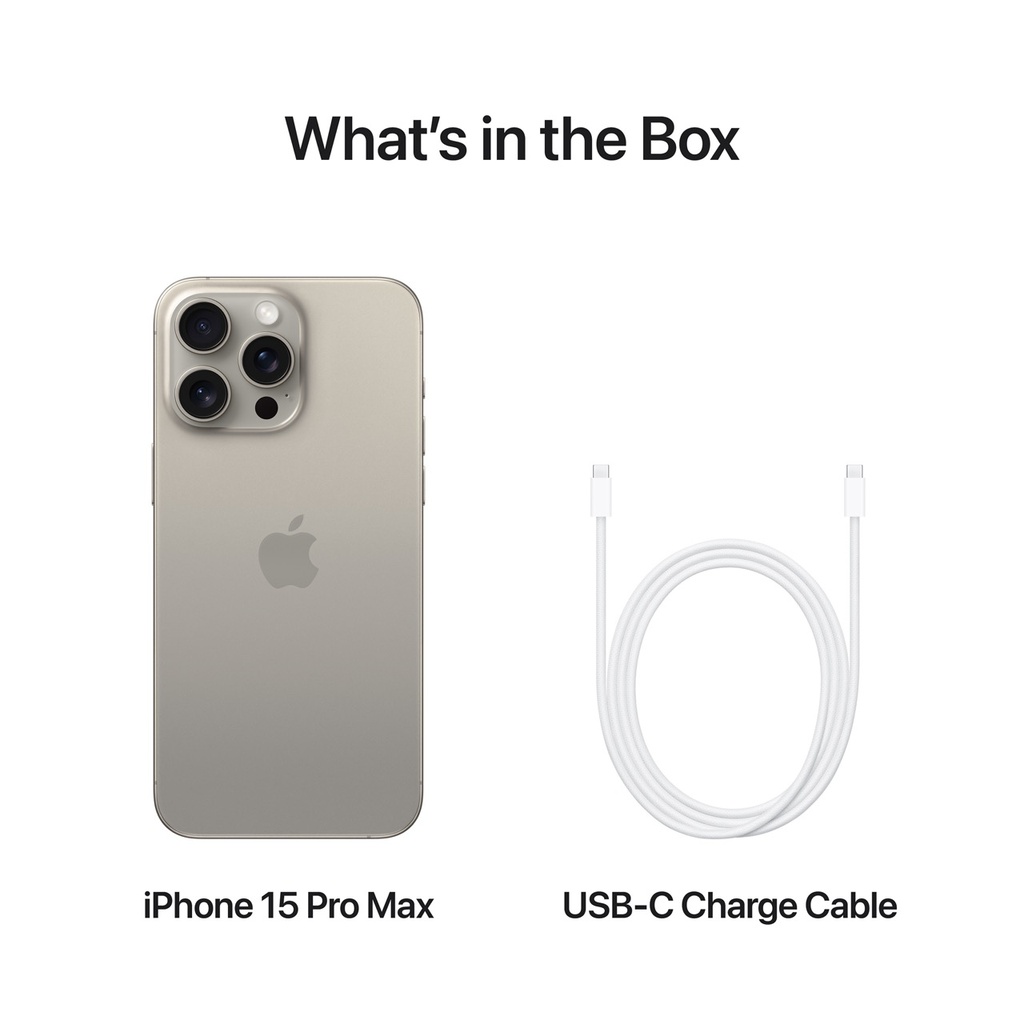 Apple iPhone 15 Pro Max (Natural Titanium, 256GB) - Open Box