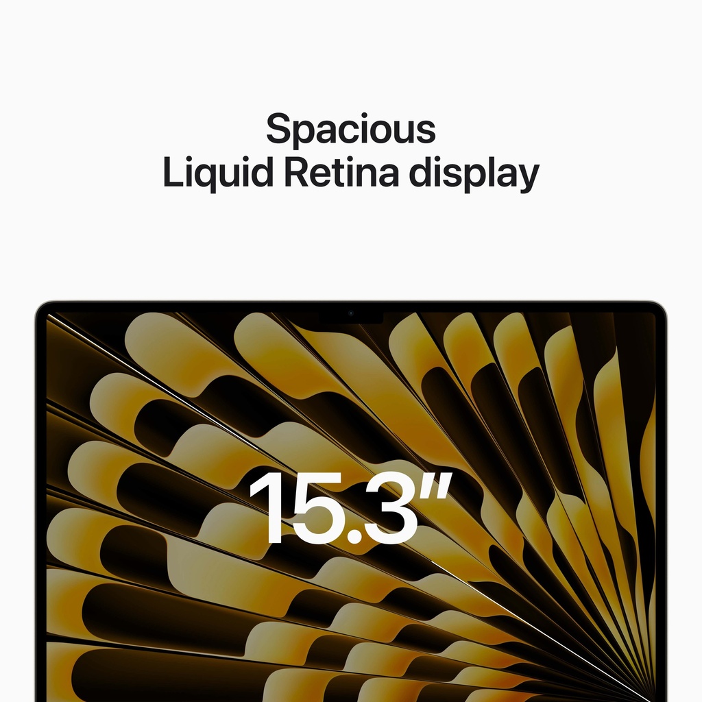 15-inch MacBook Air: Apple M2 chip with 8-core CPU and 10-core GPU, 256GB - Starlight (Demo)